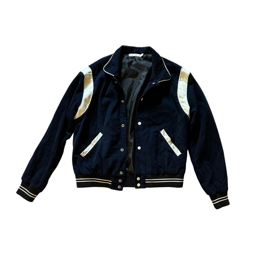 mnml Teddy Corduroy Bomber Varsity Jacket, Size L - Picture 2 of 14